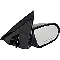 955-519 Passenger Side Mirror, Manual Adjust, Non-Heated, Non-Folding, Black, No Signal Light, No Memory, No Puddle Light, No Auto-Dimming, No Blind Spot Feature