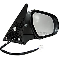 955-800 Passenger Side Mirror, Manual Folding, Heated, Black, Without Auto-Dimming, Without Blind Spot Feature, Without Signal Light, Without Memory