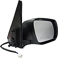 955-810 Passenger Side Mirror, Manual Folding, Non-Heated, Black, Without Auto-Dimming, Without Blind Spot Feature, Without Signal Light, Without Memory