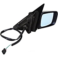 955-895 Passenger Side Mirror, Power, Non-Heated, Manual Folding, Black, No Signal Light, No Memory, No Puddle Light, No Auto-Dimming, No Blind Spot Feature