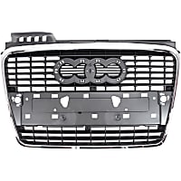Grille Assembly, Chrome Shell with Gray Insert