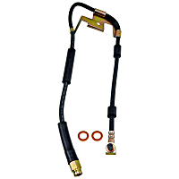 H380541 Front, Driver Side First Stop Series Brake Line, Metal and Rubber