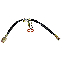 H38645 Front, Passenger Side First Stop Series Brake Line, Metal and Rubber