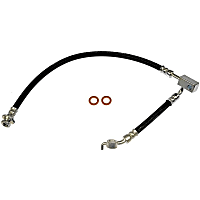 H621253 Front, Driver Side First Stop Series Brake Line, Metal and Rubber