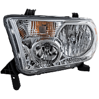 Driver Side Headlight, With bulb(s), Halogen, Clear Lens, Without leveling system