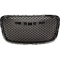 Grille Assembly, Chrome Shell with Painted Silver Gray Insert