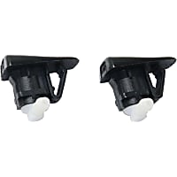 Driver and Passenger Side Windshield Washer Nozzles, For Models without Heated Washer Nozzles