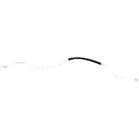 Front Fuel Line, Metal/Rubber, Fuel Return Line, 7.95 mm Outlet, Standard Cab Pickup/Extended Cab Pickup/Cab & Chassis