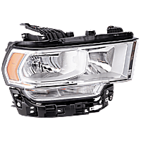 Passenger Side Headlight, with Bulb, Halogen, Clear Lens