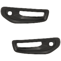 Front, Driver and Passenger Side Fog Light Trims, Textured Black