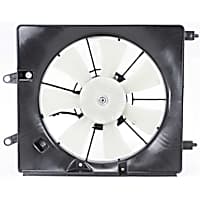 A/C Condenser Fan - Passenger Side Fan Blade, Motor and Shroud, Base Model, 4 Cyl., 2.4L Engine