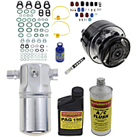A/C Compressor, With Clutch, 6-Groove Pulley, Without Rear Air, OE-Style Compressor