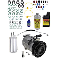 A/C Compressor, With Clutch, 4-Groove Pulley, Non-Turbo, Automatic Transmission