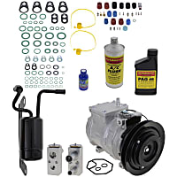 A/C Compressor, With Clutch, 1-Groove Pulley, 3.3L/3.5L Engine
