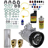 A/C Compressor, With Clutch, 10-Groove Pulley, 5 Cyl. Engine