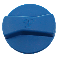 Radiator Cap - Round, 22 lbs., Blue, Plastic, Sold individually