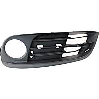 Front, Driver Side Fog Light Trim, Primed, Side Bumper Grille, Base Model, For Standard Models Without M Package