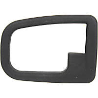 Front or Rear, Driver Side, Door Handle Trim, Plastic, Textured Black