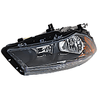 Passenger Side Headlight, with Bulb, Halogen, Clear Lens, 4 Cyl., 2.0L Engine, CAPA Certified