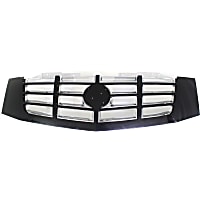 Grille Assembly, Painted Black Shell with Chrome Insert