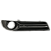 Front, Passenger Side Fog Light Trim, Black and Chrome, Without Adaptive Cruise Control, Except SRT-8 Model