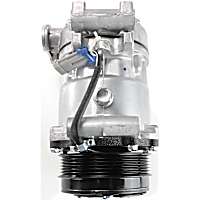 A/C Compressor, With Clutch, 6-Groove Pulley