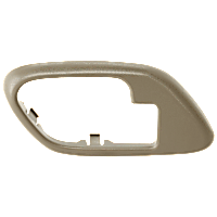 Front, Driver Side, Interior, Door Handle Trim, Plastic, Gray
