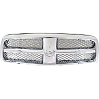 Upper Grille Assembly, Chrome Shell and Insert