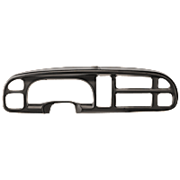 Instrument Panel Cover, Black, For Models With 3 in. Deep Top Lip