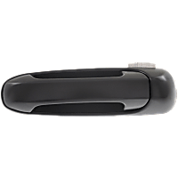 Rear, Driver Side Exterior Door Handle, Smooth Black, Without Key Hole