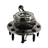 Front, Driver or Passenger Side Wheel Hub, with Bearing, with 8 Stud Hub, Four Wheel Drive