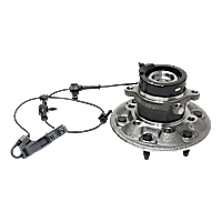 Front, Driver Side Wheel Hub, With Bearing, 6 x 5.5 in. Bolt Pattern