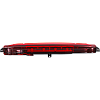 Third Brake Light, Red Lens, Plastic Lens