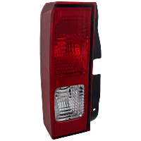 Driver Side Tail Light, Without bulb(s), Halogen, Clear and Red Lens