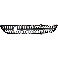 Sedan Front, Center Bumper Grille, Textured Gray