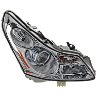 Passenger Side Headlight, with Bulb, HID/Xenon, with HID bulb and ballast, Sedan, without Adaptive Frontlighting System