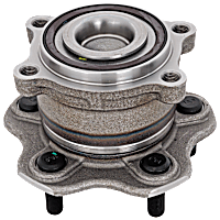 Front, Driver or Passenger Side Wheel Hub, 5 Lugs, With Bearing, AWD