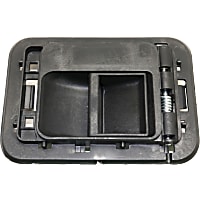 Front, Passenger Side Interior Door Handle, Black, Without Door Lock Hole, Base Model