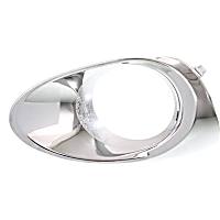 Front, Driver Side Fog Light Trim, Chrome, Base Model, with out F Sport Package
