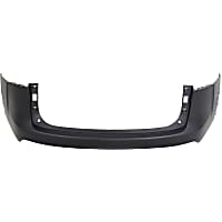 Rear, Upper Primed Bumper Cover, Without Parking Aid Sensor Holes, CAPA Certified