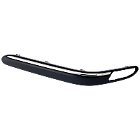 Front, Driver Side Bumper Trim, Primed, Without Parking Aid Sensor Holes