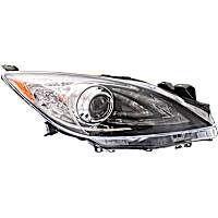 Passenger Side HID/Xenon Headlight, Without bulb(s), OE Replacement