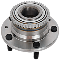 Rear, Driver or Passenger Side Wheel Hub, 5 Lugs, With Bearing, Front Wheel Drive