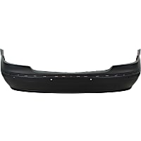 Rear Primed Bumper Cover, Sedan, With Parking Aid Sensor Holes, For Models Without Sport/AMG Styling Package