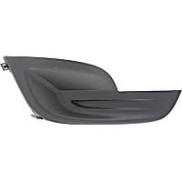 Front, Passenger Side Fog Light Cover, Black, Sedan