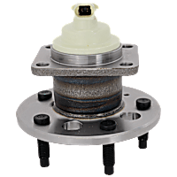 Rear, Driver or Passenger Side Wheel Hub, With Bearing, With Sensor, 5 x 4.53 in. Bolt Pattern