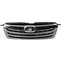Upper Grille Assembly, Silver Shell with Textured Gray Insert