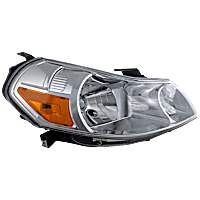 Passenger Side Headlight, without Bulb, Halogen, Clear Lens