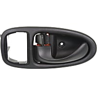 Front, Driver Side Interior Door Handle, Black, With Door Lock Button, Base Model, 4 Cyl., 1.9L Engine
