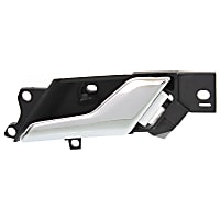 Front or Rear, Passenger Side Chrome Interior Door Handle, Without Door Lock Hole